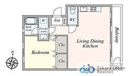 間取図画像 1LDK