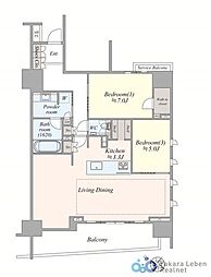 間取図画像 2LDK