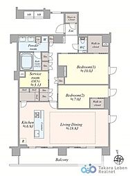 間取図画像 2SLDK