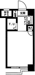 日神パレスステージ亀戸第二 ワンルームの間取図画像