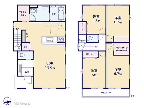 間取りを拡大表示