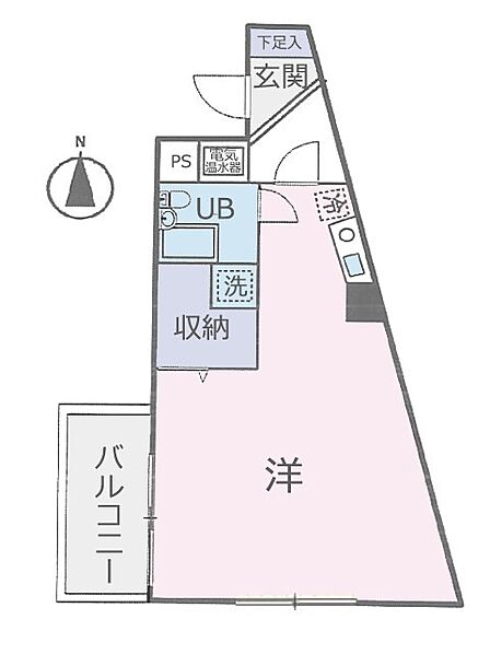 1R 間取り