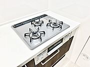 三口ガスコンロでお料理が一気にはかどりそう。  