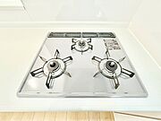 三口ガスコンロでお料理が一気にはかどりそう  