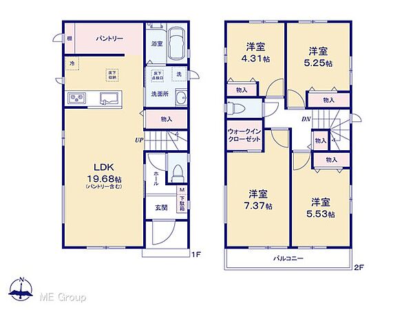 間取りを拡大表示