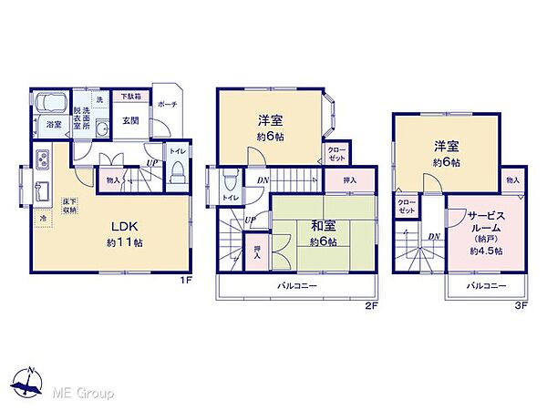 間取りを拡大表示