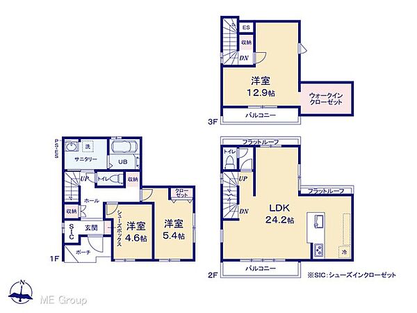 間取りを拡大表示