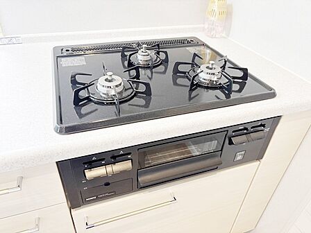 三口ガスコンロでお料理が一気にはかどりそう