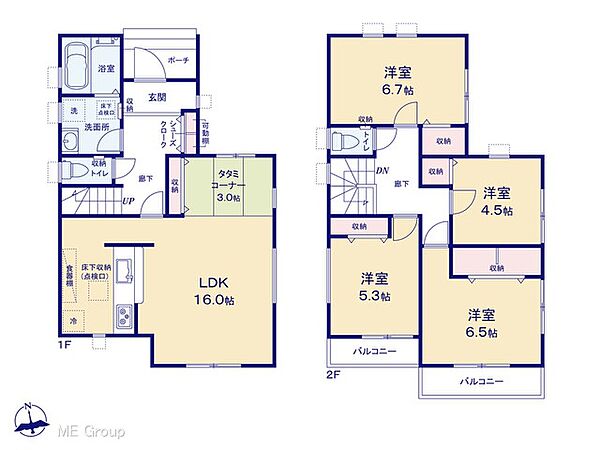 間取りを拡大表示