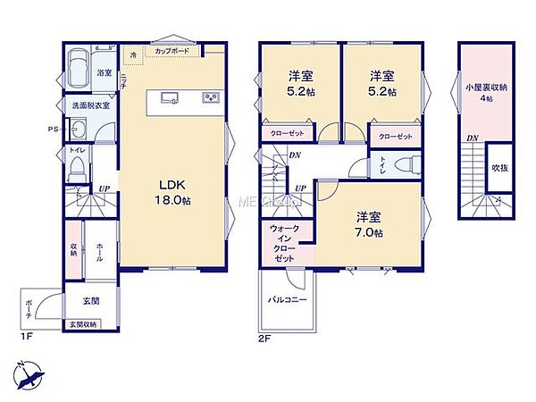 間取りを拡大表示