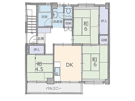 3DK 間取り