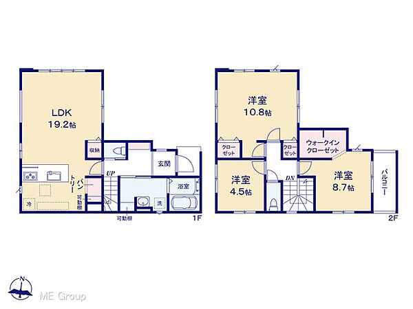 間取りを拡大表示