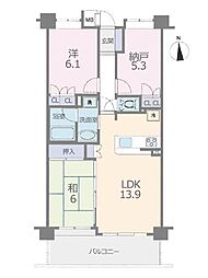 ランドステージ西高島平 2SLDKの間取図画像