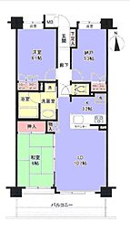 ランドステージ西高島平 2SLDKの間取図画像