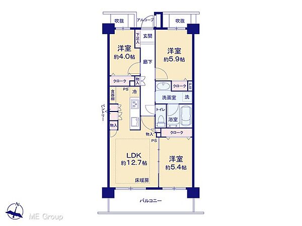 間取りを拡大表示