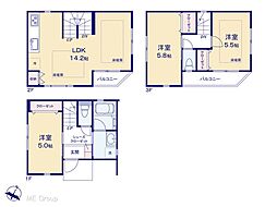蕨市中央5丁目 新築一戸建て 全2棟