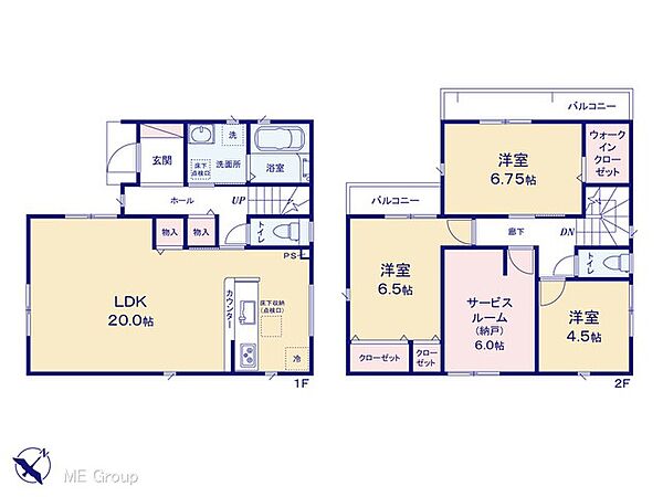 間取りを拡大表示