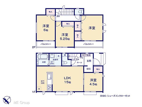 間取りを拡大表示