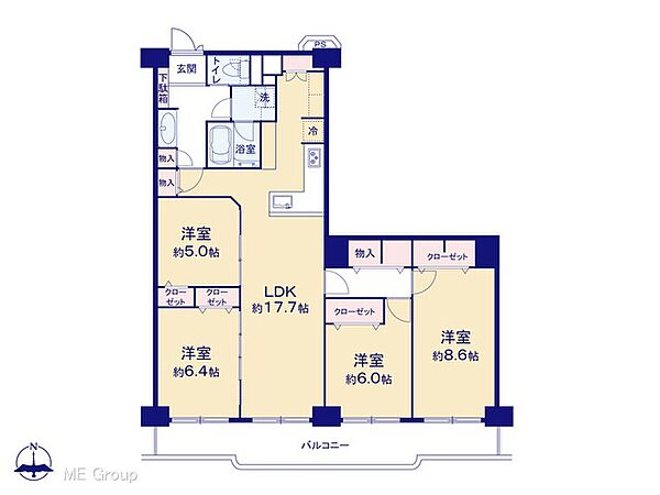間取りを拡大表示