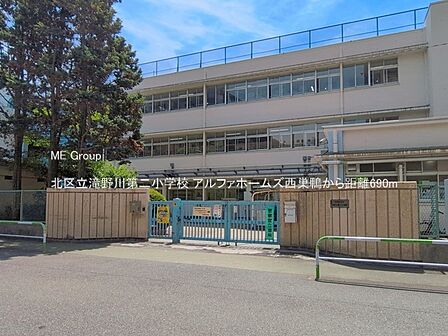 小学校 690m 北区立滝野川第二小学校