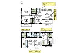 白岡市篠津 3期 新築一戸建て 全1棟