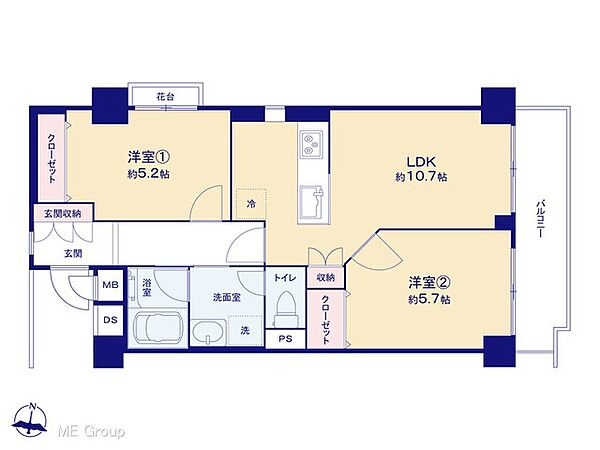 間取りを拡大表示