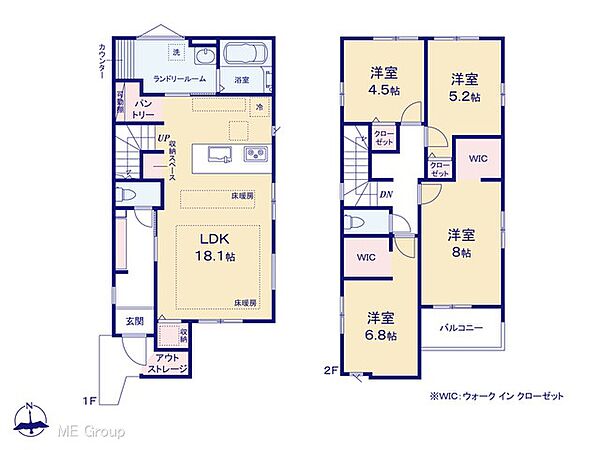 間取りを拡大表示