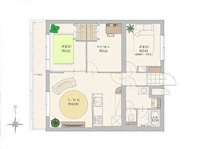間取り：間取り