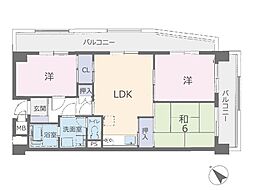 サンライフ根岸 3LDKの間取図画像