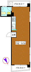 キャッスルたてはる ワンルームの間取図画像