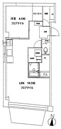 佐藤アパート 1LDKの間取図画像