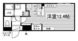 函館市港町3丁目マンション ワンルームの間取図画像