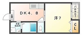 エルソル  ｜ 大阪府守口市藤田町３丁目（賃貸マンション1DK・2階・25.88㎡） その2