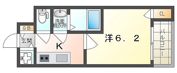 Cottage DainichiII ｜大阪府守口市大日東町(賃貸アパート1K・2階・20.25㎡)の写真 その2