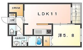 F＆P  ｜ 大阪府門真市元町（賃貸マンション1LDK・1階・43.21㎡） その2