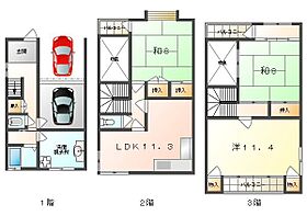 沖町戸建  ｜ 大阪府門真市沖町1-20（賃貸一戸建3LDK・--・125.00㎡） その2