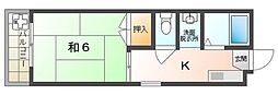 マンションからたち 1Kの間取図画像