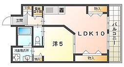サンリスタ守口 1LDKの間取図画像