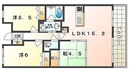 KDXレジデンス守口 3LDKの間取図画像