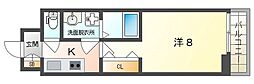 カンツォーネ 1Kの間取図画像