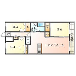 アーバンエース守口パル 3LDKの間取図画像