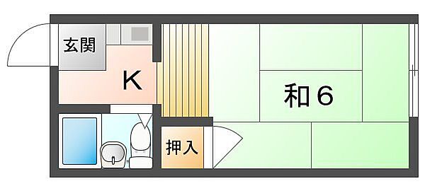 ネヤクレスト ｜大阪府寝屋川市境橋町(賃貸アパート1K・2階・17.00㎡)の写真 その2