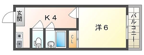 Residence Excelle ｜大阪府寝屋川市桜木町(賃貸マンション1K・1階・18.00㎡)の写真 その2