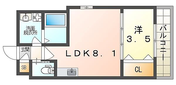 ジーメゾン寝屋川市秦町ルシェール ｜大阪府寝屋川市秦町(賃貸アパート1LDK・1階・28.53㎡)の写真 その2