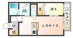 フローラル星田  ｜ 大阪府交野市星田１丁目（賃貸アパート1LDK・2階・34.29㎡） その2