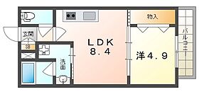 HAL中百舌鳥  ｜ 大阪府堺市北区中百舌鳥町４丁（賃貸アパート1LDK・1階・32.82㎡） その2