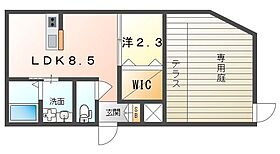 リアフラッツ香里園SOUTH  ｜ 大阪府寝屋川市郡元町（賃貸アパート1LDK・1階・27.00㎡） その2