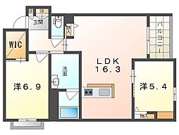 間取図画像 2LDK