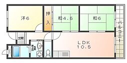 カサベルデ星ノ森 3LDKの間取図画像