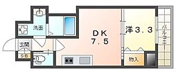 GRANDSTEADY城東 1DKの間取図画像